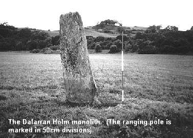 Dalarran Holm standing stone - photo