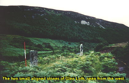 Glen Loth - photo of standing stones