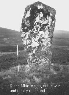Clach Mhic Mhios standing stone