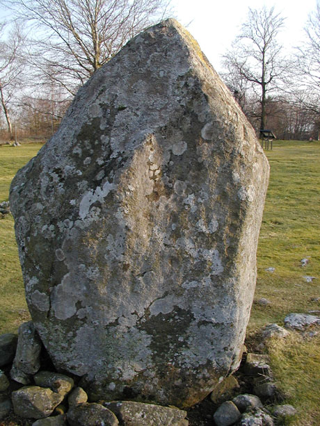 Loanhead of Daviot, recumbent stone circle, cupmarked stone. Copyright Ken Gordon