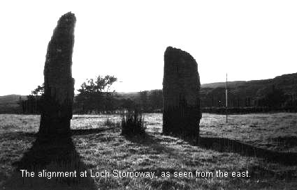 Loch Stornoway standing stones, photo